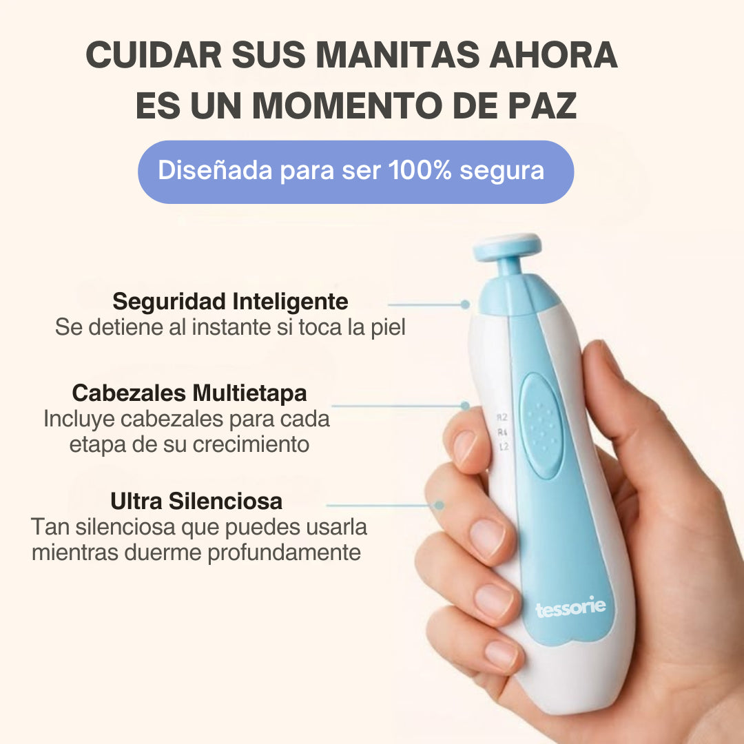 Tessorie™ Lima Eléctrica Segura para Uñitas de Bebé