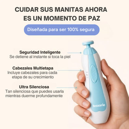 Tessorie™ Lima Eléctrica Segura para Uñitas de Bebé